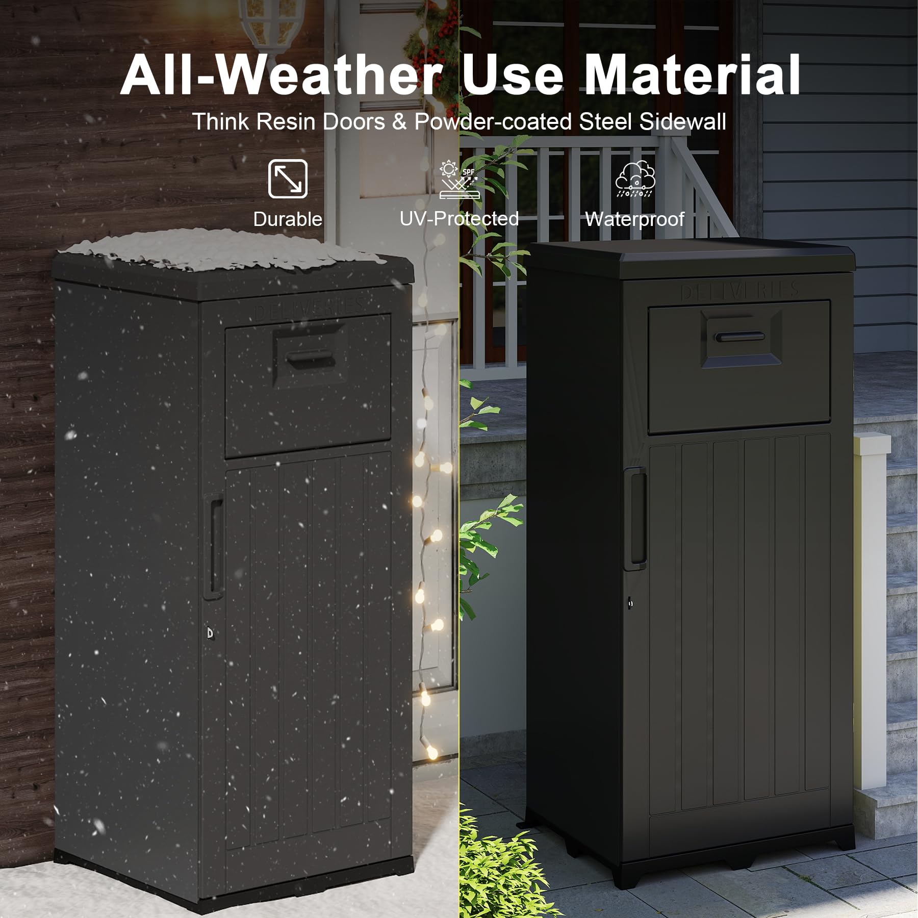 กล่องรับพัสดุขนาดใหญ่สำหรับใช้ - Outdoor Furniture Metal บทวิจารณ์และราคา
